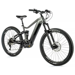VELO ELECTRIQUE/VAE VTT 29 LEADER FOX ARRAN 2023 TOUT SUSPENDU HOMME GRIS 10V MOTEUR CENTRAL PANASONIC GX ULTIMATE 36V 90Nm BATTERIE 20Ah (CADRE 21,5'' - H55cm - XL - ADULTE DE 185cm à plus)