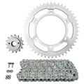KIT CHAINE ADAPTABLE HONDA 700 XL V TRANSALP 2008>2013, 600 XL V TRANSALP 1987>2000 525 15x47 (DIAM COURONNE 130/150/10.5) (DEMULTIPLICATION ORIGINE) -AFAM