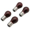 AMPOULE/LAMPE STANDARD 12V 21/5W CULOT BAY15d NORME P21/5W ROUGE (FEU ARRIERE+STOP) (x4) -REPLAY