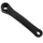 LEFT CRANK ARM- 170mm- NEWTON - STEEL PLASTIC COATED-BLACK