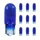 AMPOULE/LAMPE STANDARD 12V  1,7W CULOT W2,2x5,2d NORME W1,2W BLEU (COMPTEUR) (BOITE DE 10)  -P2R-