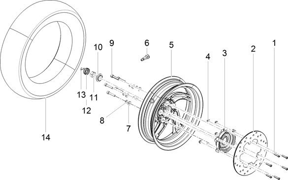 Roue arrière
