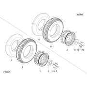 Roues avant et arrière