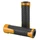 GRIP "NO SLIP" FOR MOTORBIKE -FOR KTM 125 DUKE ORANGE ANODIZED  (PAIR)  -AVOC-