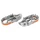 REPOSE-PIED/CALE PIED AVANT MOTO OFF ROAD ADAPTABLE KTM 125 SX 2016>2022, 250 SX-F 2016>2022, 250 XC-F 2016>2022, 350 EXC-F 2017>2022, 450 EXC-F 2017>2022 ACIER ARGENT/ORANGE  -BUZZETTI-