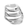 GRILLE DE PROTECTION DE COLONNE DE DIRECTION NOIRE POLIE ORIGINE PIAGGIO 125-300 GTS 2022> -1B009431000K1-