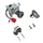 CONTACTEUR A CLE SCOOT ADAPTABLE MBK 50 OVETTO 2003>2007/YAMAHA 50 NEOS 2003>2007 (5 FILS) (AVEC SERRURE DE SELLE)  -QUALITE PREMIUM-