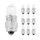 AMPOULE/LAMPE STANDARD 6V 1,2W CULOT BA7s NORME T4W TEMOIN BLANC (FEU DE POSITION) (BOITE DE 10) -FLOSSER