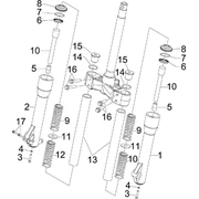 Composants de la fourche (Kayaba)