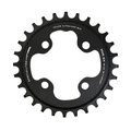 PLATEAU VTT 4BRA D.64 TA ONE 28DTS MONO NOIR MAT ALU POUR SHIMANO / SRAM / RACE FACE / FSA 10/11/12V. NARROW WIDE