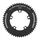 CHAINRING FOR ROAD BIKE- 51T. Ø 110 - 4 ARMS -OUTER- TIME TRIAL - FOR ULTEGRA 6800/105 5800 TIME TRIAL BLACK CT2 STRONGLIGHT 11 Speed