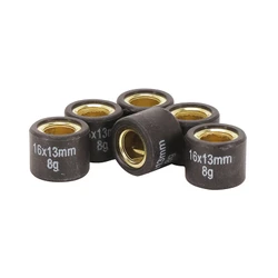 GALET/ROULEAU SCOOT MAGNETI MARELLI 16X13 8,0g (x6) POUR PEUGEOT 50 KISBEE, TKR, TREKKER, SPEEDFIGHT, LUDIX, STREETZONE, CITYSTAR/PIAGGIO 50 ZIP, TYPHOON, NRG 1994>1999/KYMCO 50 AGILITY, PEOPLE