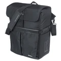 SACOCHE ARRIERE VELO LATERALE SAC BANDOULIERE BASIL MOVE COMMUTER NOIR DROIT/GAUCHE 15L FIXATION MIK HOOKS POUR PORTE BAGAGE