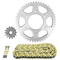 KIT CHAINE ADAPTABLE YAMAHA 125 MT 2015>2016, MT-125 ABS 2015>2019, YZF-R125 2008>2016, YZF-R125 ABS 2015>2018 428 14x48 (DIAM COURONNE 76/100/8.5) (DEMULTIPLICATION ORIGINE) -AFAM