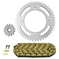 KIT CHAINE ADAPTABLE KAWASAKI 125 KLX 2010>2016  428  14x47  (DIAM COURONNE 110/126/8.25)  (DEMULTIPLICATION ORIGINE)  -AFAM-