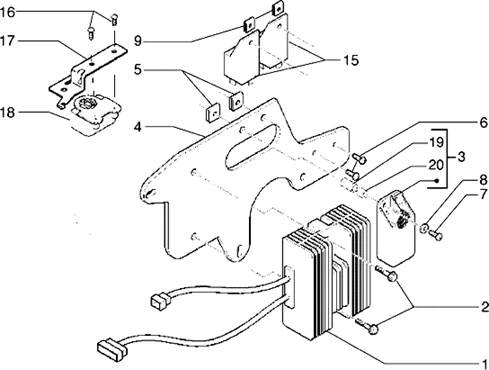 Dispositifs electriques-Régulateur