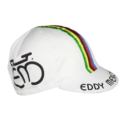 CASQUETTE VELO EQUIPE VINTAGE MERCKX CHAMPION DU MONDE BLANC