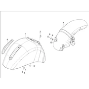 Logement roue - Garde boue