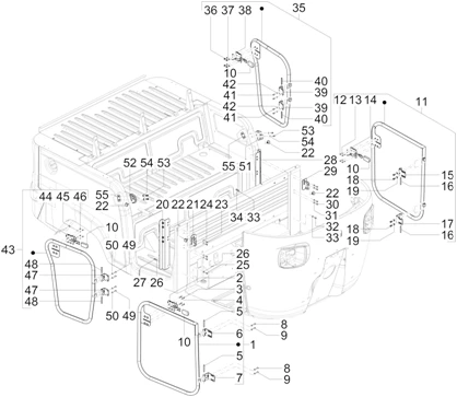 Portieres avant - vitre