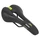SELLE NEWTON ROUTE/VTT NOIR ERGONOMIC GEL MEMOIRE DE FORME AVEC TROU CENTRAL 272x143mm RAIL ACIER NOIR