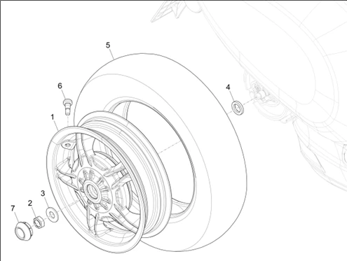 Roue arrière