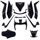 CARROSSERIE/CARENAGE MAXISCOOTER ADAPTABLE YAMAHA 125-250 XMAX 2006>2009 / MBK 125-250 SKYCRUISER 2006>2009 NOIR BRILLANT (KIT 11 PIECES)  -P2R-