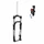 FORK - FOR MTB 27.5 " ZOOM 868S COIL - BLACK - ADJUSTABLE/POPLOCK ON HANDLEBAR-TRAVEL100MM - FOR THRU AXLE BOOST 15-110 CONICAL THREADLESS STEERER Ø 1''1/8-1"1/2 EXTERNAL - COMPATIBLE DISC