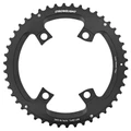 PLATEAU ROUTE 4BRA D.110 POUR SHIMANO ULTEGRA R8100/ DURA-ACE R9200/ 105 R7100 STRONGLIGHT DOUBLE 46DTS EXTERIEUR NOIR ALU 12V. POUR INTERIEUR 36DTS (PENSER A COMMANDER LE KIT INTRAVIS CORRESPONDANT)