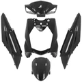 CARROSSERIE/CARENAGE SCOOT ADAPTABLE SYM 50 ORBIT 3 NOIR BRILLANT (KIT 5 PIECES) -P2R