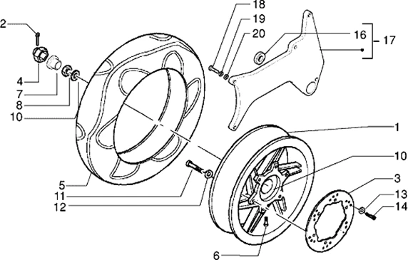 Roue AR.
