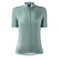 MAILLOT GIST FEMME MANCHES COURTES KIN ZIP TOTAL VERT SAUGE XL -5372
