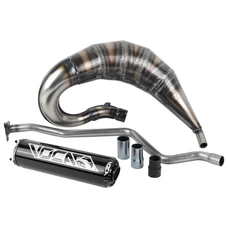 POT 50 A BOITE VOCA CROSS ROOKIE POUR MBK 50 X-LIMIT/YAMAHA 50 DTR (PASSAGE HAUT - SILENCIEUX ALU NOIR)