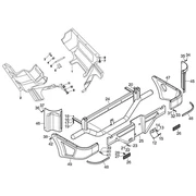 Couvercle arriere - pare-boue