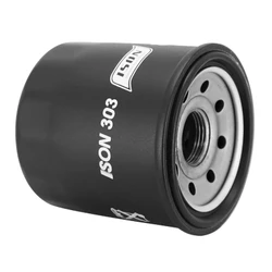 FILTRE A HUILE MOTO ADAPTABLE CF MOTO 650 MT 2018> / KAWASAKI 600 ER-6, 650 Z650, 900 Z900, 750 Z750, 1000 Z1000, ZZR 1400 / YAMAHA 600 FAZER, 1000 YZF-R1 (65x73mm) (EQUIVALENT HF303) -ISON 303