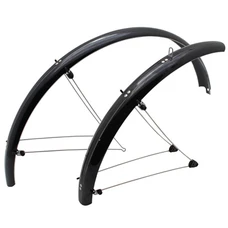 MUDGUARD FOR MTB-ON STAYS- 24'' STRONGLIGHT COUNTRY 54mm -BLACK- Stainless steel rods mounting (COMPLETE SET)