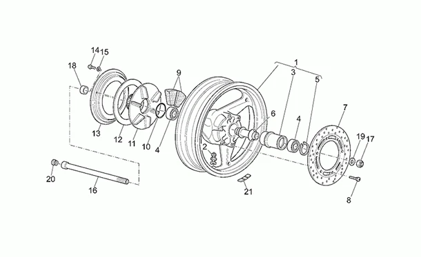 Roue arrière