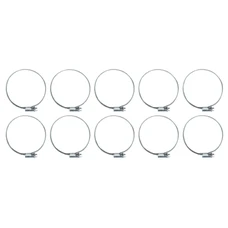 COLLIER DE SERRAGE METAL A CREMAILLERE 60 A 80mm  (SACHET DE 10 PIECES) LARGEUR 9mm  -SELECTION P2R-