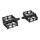 PEDALE VTT PLATEFORME DESCENTE / BMX P2R ALU NOIR 9/16" (PAIRE)