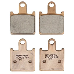 PLAQUETTE DE FREIN NEWFREN POUR KAWASAKI 600 ZX-6R NINJA 2007>2017 AV, 1000 Z 2007>2009 AV, 1400 ZZR 2006> AV / SUZUKI 1300 GSX B-KING 2007> AV  (FD0419SP)  (SPORT TT PRO METAL FRITTE)