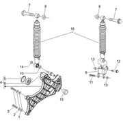 Suspension arrière - Amortisseur/s