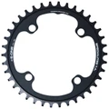 CHAINRING FOR E-BIKE - SINGLE 38teeth Ø104 BLACK TA E-ONE 4 ARMS ALU 7075 FOR BOSCH / BROSE / YAMAHA / GIANT / SHIMANO E-STEPS TA E-ONE