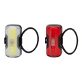 ECLAIRAGE VELO USB KIT SUR CINTRE/TIGE DE SELLE ZEFAL VISION F20/R20 LUMENS NOIR (AVANT+ARRIERE)