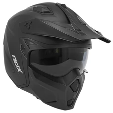 CASQUE TRIAL ADX AT700 NOIR MAT XXL (2XL) SIMPLE ECRAN TRANSFORMABLE AVEC MENTONNIERE AMOVIBLE (LIVRE AVEC UN ECRAN SUPPLEMENTAIRE FONCE) (ECE 22.06)