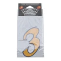 STICKER MERYT - MEDIUM NUMBER 3 YELLOW (H11cm)