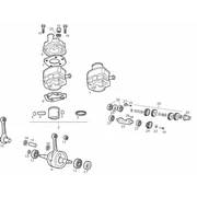 Arbre moteur - Cylindre - Piston