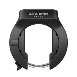 ANTIVOL VELO FER A CHEVAL AXA ATLAS LARGE RETRACTABLE NOIR AVEC FIXATION (FIXATION SUR CADRE LARGEUR DE 72,56 mm à 95 mm) ECART PNEU 58 mm (CLE AMOVIBLE) -SECURITE NIVEAU 14/15