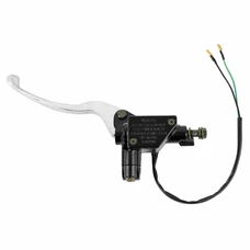 MAITRE CYLINDRE DE FREIN SCOOT ADAPTABLE SYM 50-125 SYMPHONY S 2010>2014, 50 FIDDLE 3, JET 14 / PEUGEOT 50-125 TWEET 2010>2019 NOIR/ARGENT GAUCHE -P2R
