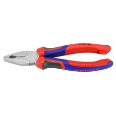 PINCE UNIVERSELLE PRO KNIPEX 180mm CHROME AVEC POIGNEE ERGONOMIQUE (03 05 180) -MADE IN GERMANY