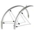 MUDGUARD FOR URBAN/TREKKING- ON STAYS- 28'' STRONGLIGHT TOUR 54mm SILVER - Stainless steel rods mounting (COMPLETE SET)