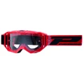MASQUE/LUNETTES CROSS PROGRIP 3300 TR VISION GO ROUGE MAT ECRAN TRANSPARENT ANTI-RAYURES/ANTI U.V./ANTI-BUEE (HOMOLOGUE CE-EN-N° AC-96025 REV.2)